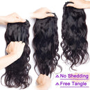 Brazilian Body Wave Human Hair Bundles Virgin Rrmy 10 12 14 16 Inch Human Hair Body Wave 4 Bundles Brazilian Hair Weave Bundles Natural Color Human Hair Extensions 4 Bundles (95-100g/bundle) Ayisha