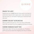 GIMME Bands Starter Kit | Gentle Microfiber Hair Ties | Includes Our Must-Have Hair Accessories Essential for Every Hair Type and Occasion | No Snagging, Dents, or Breakage | Black Onyx GIMME