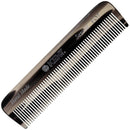Kent A FOT Graphite Handmade All Fine Tooth Pocket Comb for Men, Women and Kids, Hair Comb Straightener for Everyday Grooming Styling Hair, Mustache and Beard, Saw Cut Hand Polished, Made in England KENT Store