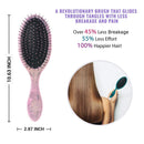 Wet Brush Hair Brush Original Detangler with Ultra-Soft Bristles Hair Brush for Women, Men & Kids, Minimize Hair Breakage, Split-Ends and Pain- Sea Shells Wet Brush