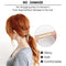 SYGY 100PCS Hair Ties for Women, Elastic Cotton Thick Seamless Hair Bands, No crease No damage for Thick Hair, Simple Ponytail Holders/Headband Scrunchies/Hair Accessories, 5 Colors SYGY