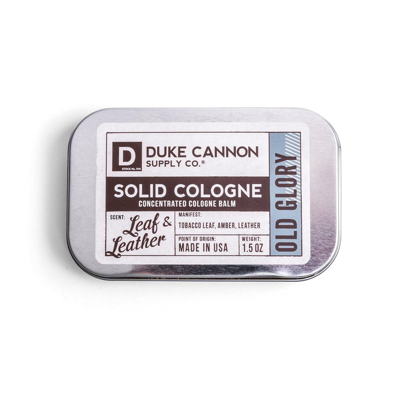 Duke Cannon Supply Co. Solid Cologne for Men Bay Rum (Citrus Musk, Cedarwood, Island Spice) - Concentrated Balm, Travel-Friendly Convenient Tin, 1.5 oz Infinity Warehouse