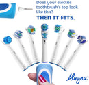Oral B Replacement Brush Heads- Holiday Pack of 16 Double Clean, Cross, Floss, and Precise Oralb Braun Compatible Electric Toothbrush Parts- Fits Oral-B Kids, Pro 1000 + More! Alayna