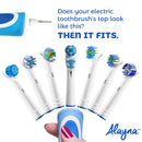 Oral B Compatible Replacement Brush Heads- Holiday Pack of 16 Double Clean, Cross, Floss, and Precise Oralb Braun Compatible Electric Toothbrush Parts- Fits Oral-B Kids, Pro 1000 + More! Alayna