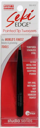 Seki Edge Black Stainless Steel Point Tweezer SS 501 Seki EDGE