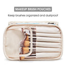 Travel Makeup Bag Large Cosmetic Bag Make up Case Organizer for Women and Girls (Large, Marble) Narwey Store
