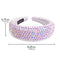 SP SOPHIA COLLECTION Women's Sparkling Crystal Padded Rhinestone Wide Bejeweled Hair Headband Party Hairband Hair Accessories in Iridescent SP Sophia Collection