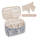 Travel Makeup Bag Large Cosmetic Bag Make up Case Organizer for Women and Girls (Large, Elephant) Narwey