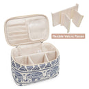 Travel Makeup Bag Large Cosmetic Bag Make up Case Organizer for Women and Girls (Large, Elephant) Narwey
