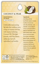 Burt's Bees Lip Balm, Moisturizing Lip Care, 100% Natural, Coconut & Pear (2 Pack) Burt's Bees