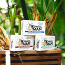 Grown Ass Man Co. - Solid Shampoo Bar Rich Lather 3 in 1: Hair, Beard & Body Wash - Plastic Free & Eco-Friendly, Natural & Organic Clean for All Hair Types, 4oz Bar (Mint Condition, Single) Grown Ass Man Co. Store