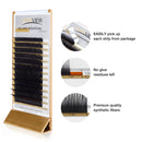 LASHVIEW Faux Mink Eyelash Extensions Soft Semi-Permanent Individual Silk Lashes Thickness 0.05mm C Curl Length 8mm Volume Fan for Professional Salon Use LASHVIEW