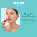 Conair GIRLBOMB All-in-1 Facial Hair Trimmer for Women - 9 Piece Kit with 2 Dermablades - Perfect for Face, Ear/Nose and Eyebrows - Battery-Powered Infinity Warehouse