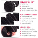 Hermosa Brazilian Body Wave Hair 3 Bundles with Lace Closure 100% Human Hair Weave Bundles with Closure 16 18 20+14"closure Hermosa Store