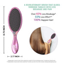 Wet Brush Princess Wholehearted Original Detangler Brush - Disney's Collections Jasmine, Dark Purple - All Hair Types - Ultra-Soft IntelliFlex Bristles Glide Through Tangles with Ease Wet Brush Store