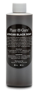 African Black Soap Liquid 8 oz. 100% Raw Pure Natural From Ghana. Acne Treatment, Aids Against Eczema & Psoriasis, Dry Skin, Scars and Dark Spots. Great For Pimples, Blackhead, Face & Body Wash Plant Guru