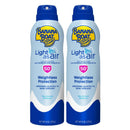 Banana Boat Light As Air, Reef Friendly, Broad Spectrum Sunscreen Spray 6oz. SPF 50 - Twin Pack Banana Boat