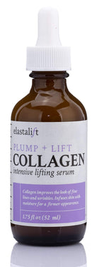 Collagen Lifting, Plumping, & Firming Serum Anti-Aging Collagen Serum for Face Improves Elasticity, Evens Skin Tone, Plumps, & Lifts Sagging Skin Non-Greasy Wrinkle Serum By Elastalift (Two - 1.7oz) Elastalift
