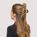 Shinowa Hair Clips, [2-Pack] Bohemian Tortoise Shell Hair Claw Clips Strong Hold Big Hair Jaw Clips for Thick Hair, Hair Accessories for Women Girls, Leopard Shinowa