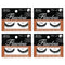 Ardell False Eye Lashes Flawless 802 Black (4 Pack) Ardell