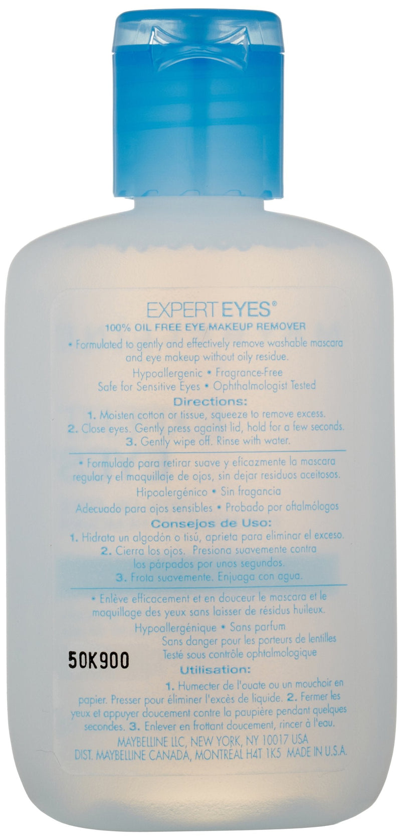 Maybelline Expert Eyes Oil-Free Eye Makeup Remover, For Washable Eye Makeup, 2.3 fl. oz. Maybelline New York
