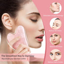Gua Sha Massage Tool, Real Jade Rose Quartz Gua Sha Stone, Natural Jade Face Sculpting Stone, Facial Gua Sha Board For Men and Women SPA Acupuncture Therapy to Lift Face, eye, Neck, Back Studiocc