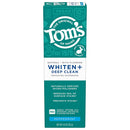 Tom's of Maine Whiten Plus Deep Clean Whitening Toothpaste, Natural Whitening Toothpaste with Plant-Based Cleansers, Enamel Safe, Whitens Without Causing Sensitivity, Peppermint, 4.0 oz (Pack of 3) Infinity Warehouse