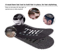 TRU BARBER HAIR GRIPPERS 3 COLORS BUNDLE PACK 6 PCS for Men and Women - Salon and Barber, Hair Clips for Styling, Hair holder Grips (Black/Red/Black) TRU BARBER