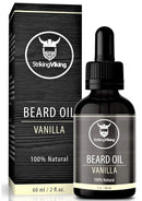 Vanilla Beard Oil (Large 2 oz.) - 100% Natural Beard Conditioner with Organic Tea Tree, Argan, and Jojoba Oil with Vanilla Scent - Softens, Smooths, and Strengthens Beard Growth by Striking Viking Striking Viking Store