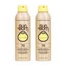 Sun Bum Sun Bum Original Spf 70 Sunscreen Spray Vegan and Reef Friendly (octinoxate & Oxybenzone Free) Broad Spectrum Moisturizing Uva/uvb Sunscreen With Vitamin E 2 Pack Sun Bum Store