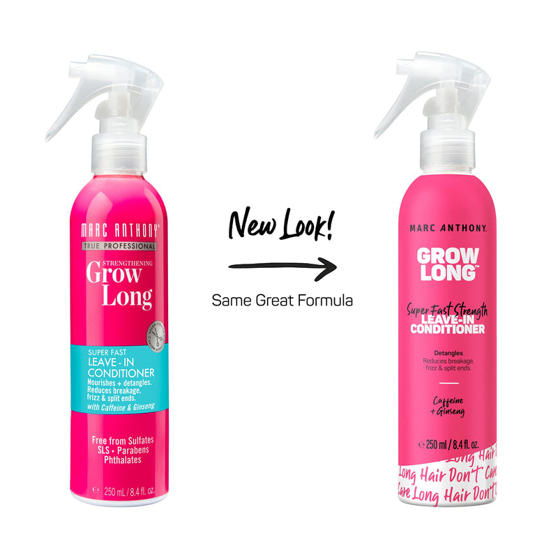 Marc Anthony Grow Long Leave In Conditioner and Hair Treatment Mask Bundle - Biotin & Vitamin E Dorm Room Essentials Hair Care Gift Set for Women - 2 Leave In Conditioner Sprays, 2 Travel Hair Masks Marc Anthony Store