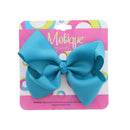 3 Inch Grosgrain Bow for Little Girls - Set of 2 (Turquoise) Motique Accessories