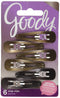 Goody Metal Contour Hair Snap Clips - 6 Count, Brunette Assorted Colors - Just Snap Into Place - Suitable for All Hair Types - Pain-Free Hair Accessories for Women and Girls - All Day Comfort GOODY
