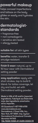 Dermablend Quick-Fix Body Makeup Full Coverage Foundation Stick, Water-Resistant Body Concealer for Imperfections & Tattoos, 0.42 Oz Dermablend