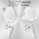 Fogless Shower Mirror for Shaving with Razor Hook | Strong Suction Cup | True Fog Free, Anti-Fog Bathroom Mirror | 360 Degree Swivel, Shatterproof | Travel Friendly | No Fog or Falling Off Asani