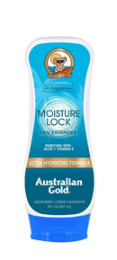 Australian Gold Moisture Lock Tan Extender Moisturizing Lotion, 8 Ounce | Nourish Skin and Lock in Color | Enriched with Aloe & Vitamin E Australian Gold