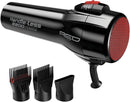 RED by Kiss Handle-Less 2200W Ceramic Tourmaline Hair Dryer, 3 Heat Settings, Pro Blow Dryer with Comb Attachment, Ionic for Frizz-Free Shine, Detangler & Straightening for 4C Infinity Warehouse