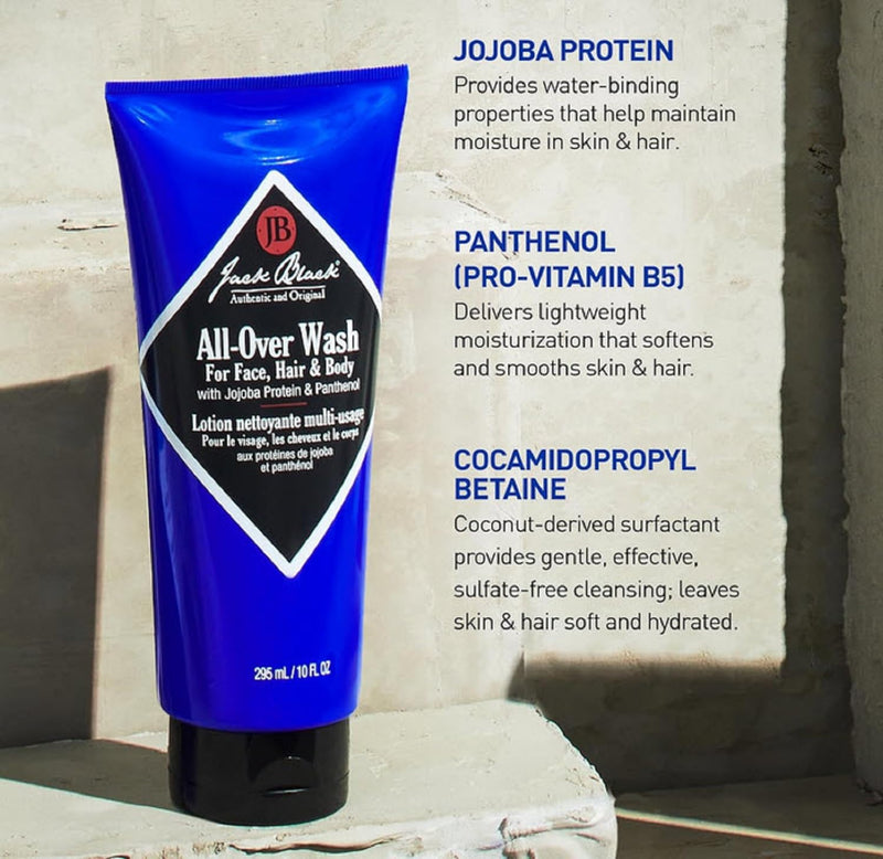 Jack Black Body & Hair Cleanser – Mens Body Wash, Mens Shampoo, Skin Care, Hair Care, Body Wash Men, Sulfate–Free Infinity Warehouse