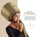 Eleganty Soft Bonnet Hood Hairdryer Attachment with Headband that Reduces Heat Around Ears and Neck to Enjoy Long Sessions - Used for Hair Styling, Deep Conditioning and Hair Drying (Gold) BRJ Store