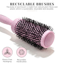 Eco Barrel Round Brush Set for Women - Blowout Brushes for Blow Drying - Sustainable Gift by Lily England (Pink) Lily England Store