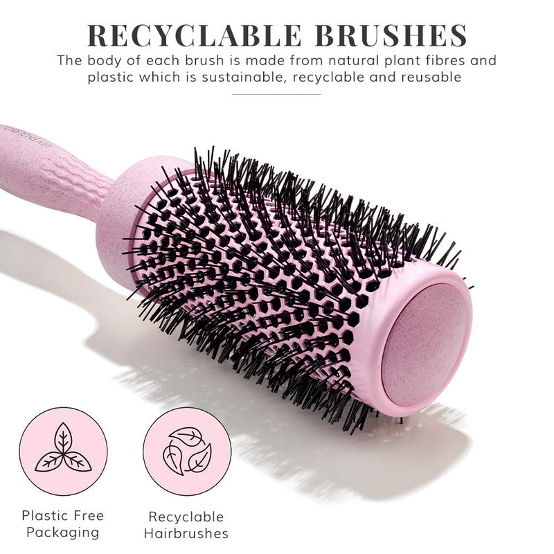 Eco Barrel Round Brush Set for Women - Blowout Brushes for Blow Drying - Sustainable Gift by Lily England (Pink) Lily England Store