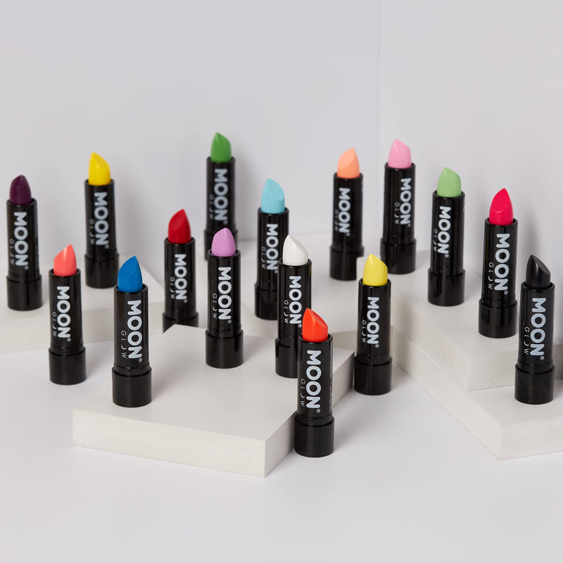 Moon Glow - Blacklight Neon UV Lipstick 0.16oz - Pastel Orange – Glows Brightly Under Blacklights/UV Lighting! Moon Glow