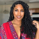 Niseyo 7 Packs Passion Twist Hair 18 Inch Ombre Water Wave Crochet Hair for Butterfly Braids Passion Twist Crochet Hair Extensions (7Packs 1B) Niseyo Store