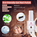 Makartt Gel Nail Polish Kit - 6 Fall Winter Colors Nail Gel Polish Tan Brown Colors Base Coat Top Coat Gel Kit, 8ML Bottles Soak Off Gels Gift for Women Makartt Store