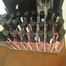 Acrylic Lip Gloss Holder Organizer, Lipstick Holder, 24 Slots Makeup Lip Gloss Lipstick Brushes Storage Display Case BBDOU