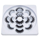 DYSILK 7 Pairs 6D Mink Eyelashes Faux Fluffy Long Dramatic False Eyelashes Luxurious Volume Natural Fake Eyelashes Thick Extension Handmade Eyelashes Makeup Reusable Lashes 7 Styles Mixed(005) DYSILK Store