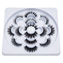 DYSILK 7 Pairs 6D Mink Eyelashes Faux Fluffy Long Dramatic False Eyelashes Luxurious Volume Natural Fake Eyelashes Thick Extension Handmade Eyelashes Makeup Reusable Lashes 7 Styles Mixed No Glue (005) DYSILK