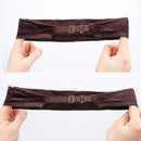GEX Upgraded Wig Grip Band with Adjustable Elastic Closure Flexible Velvet No Slip Wig grip Headbands Cap for Wigs(Brown) gexworldwide