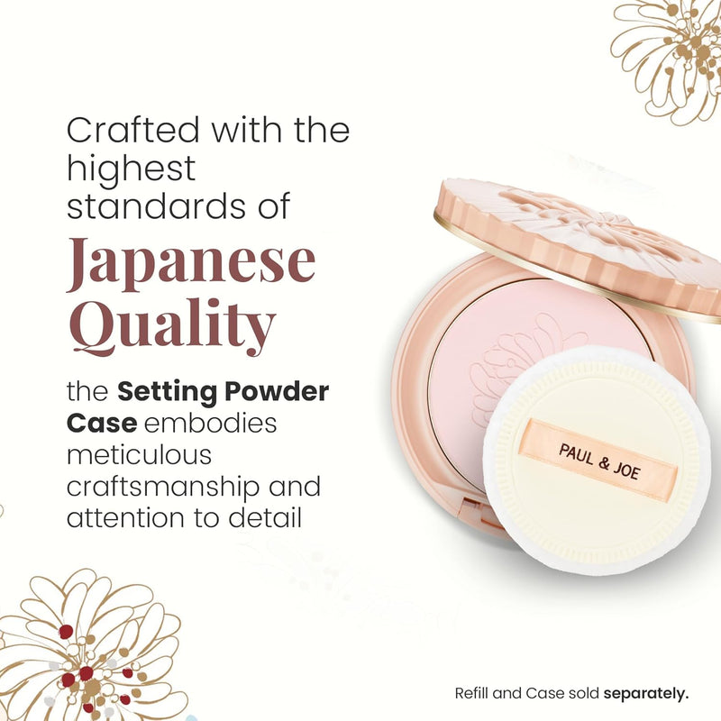 Paul & Joe Setting Powder Refill Only, Case Sold Separately, All-Day Lightweight Compact Powder, Ideal Face Makeup for Setting a Flawless Look and Controlling Oil, 02 Beige Shade, 0.31oz Infinity Warehouse