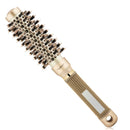 Round Brush for Blow Drying, Hair Brush With Boar Bristle, Nano Thermal Ceramic Barrel Ionic Tech Hair Brush, for Styling,Curling and Straightening (2.4 Inch, Barrel 1 Inch) Shineming
